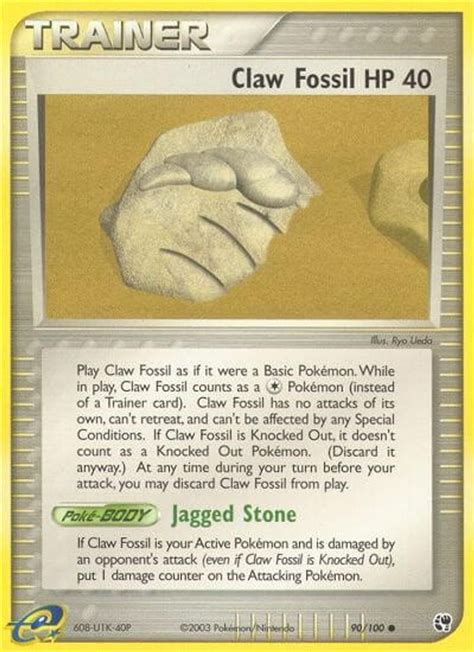 claw fossil pokemon